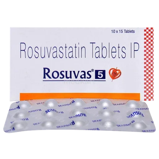 rosuvas 5mg tablet 15's